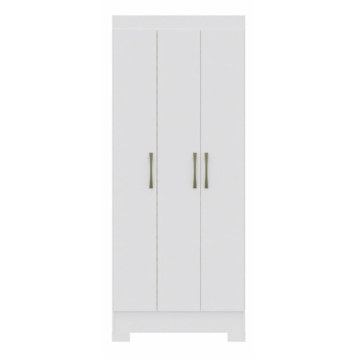 VEKKAHOME - Clóset Roma 3 Puerta(s) 1 Cajón(es) 4 Repisa(s) 75x182.5x47 cm Blanco