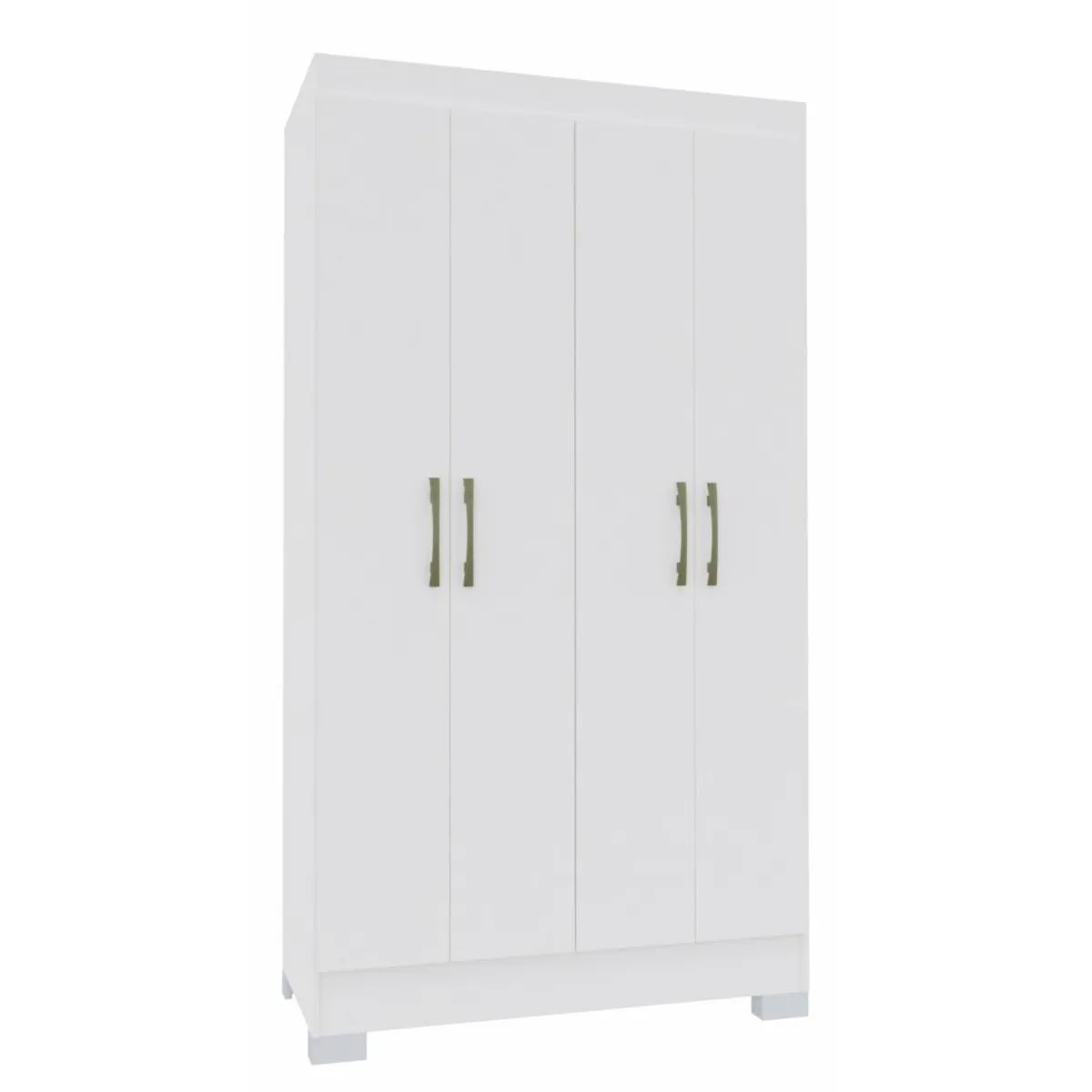 VEKKAHOME - Clóset Roma 4 Puerta(s) 1 Cajón(es) 4 Repisa(s) 99x182.5x47 cm Blanco