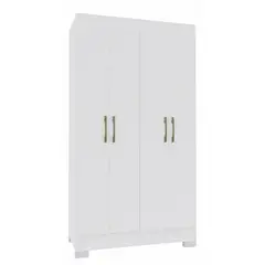VEKKAHOME - Clóset Roma 4 Puerta(s) 1 Cajón(es) 4 Repisa(s) 99x182.5x47 cm Blanco