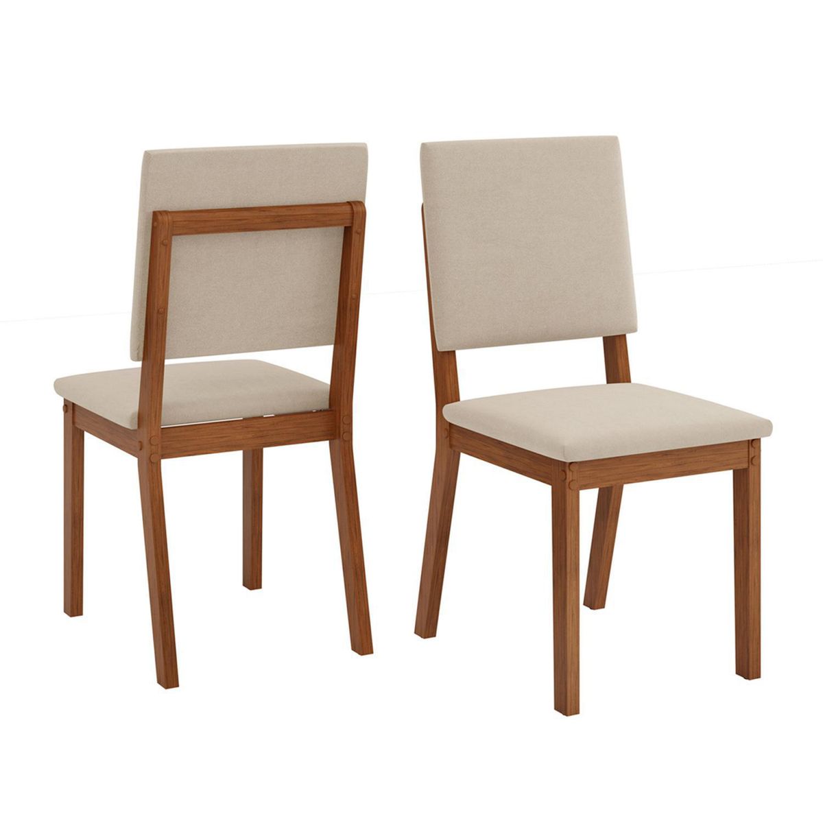 VEKKAHOME - Juego de Comedor Dulce 8 Sillas Mesa Rectangular 90x80x180 cm Café/Beige