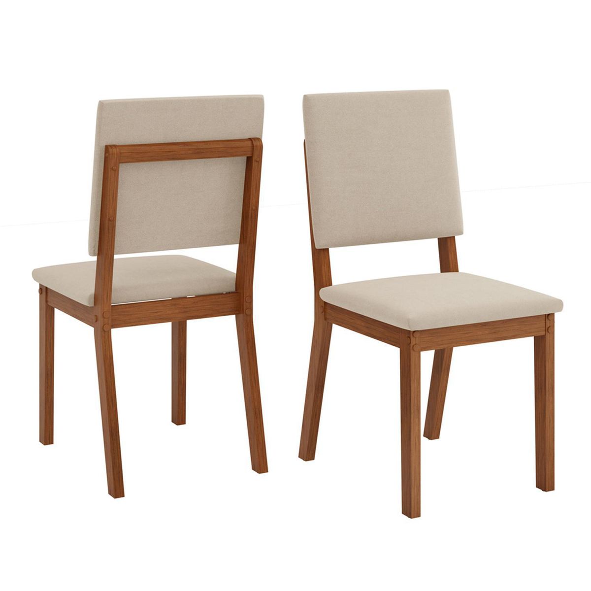 VEKKAHOME - Juego de Comedor Celeste 4 Sillas Mesa Redonda 103,5x80x103,5 cm Café/Beige