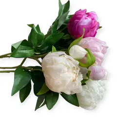 SOHOGAR - Flor Peonia Botón 46 cm Colores Surtidos