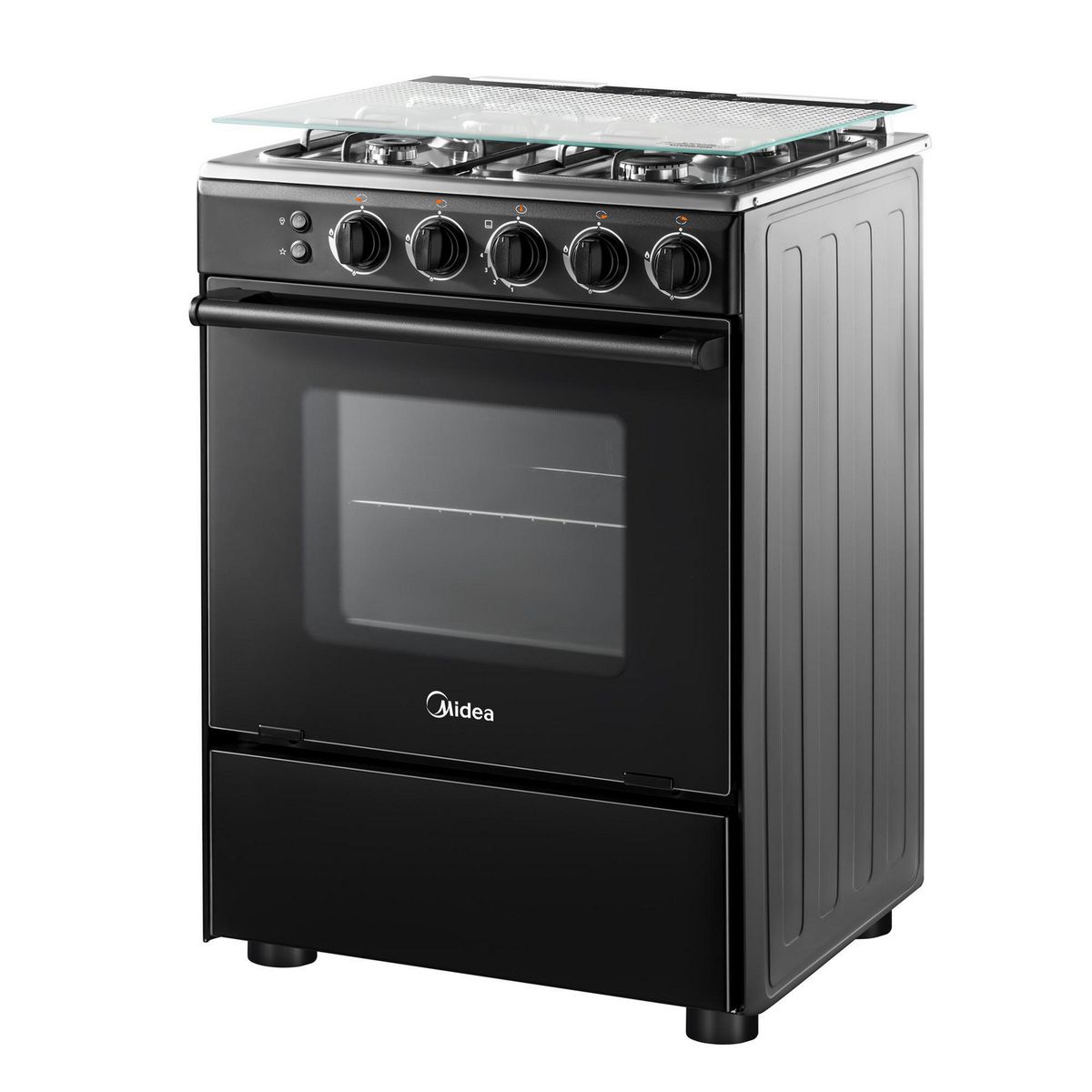 MIDEA - Cocina a Gas 4 Platos Negro MCG-4QSG24NSBK