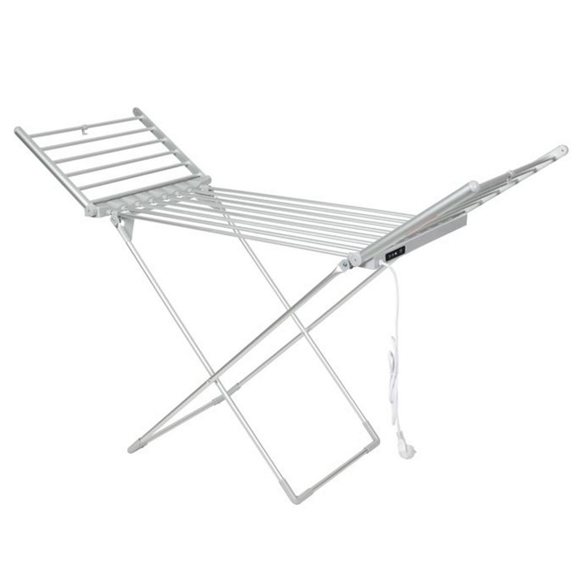 GENERICO - Tendedero Eléctrico con Alas Bajo Consumo Plegable Metal 147 x 54 x 94 cm. Aluminio