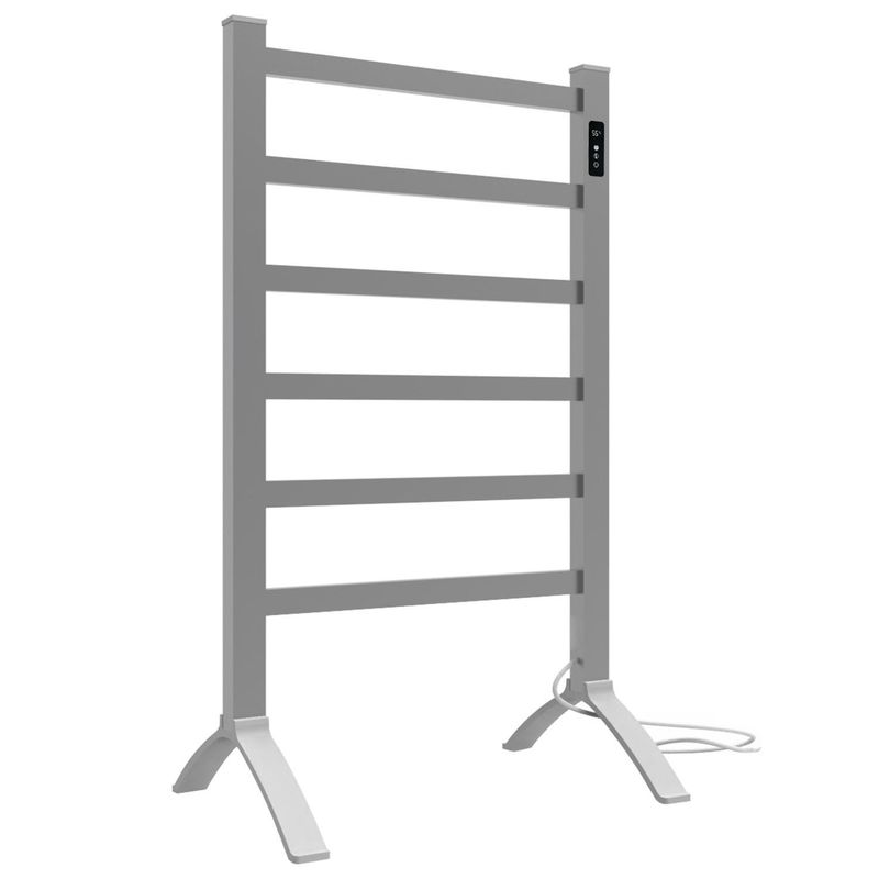  - Secador Eléctrico de Toallas Bajo Consumo Piso Metal  52x36.5x90 cm Aluminio