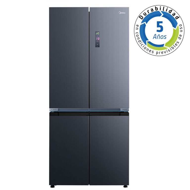 MIDEA Refrigerador Perfect Fit Multidoor No Frost 527 Litros Inox MDRMD706BIE70