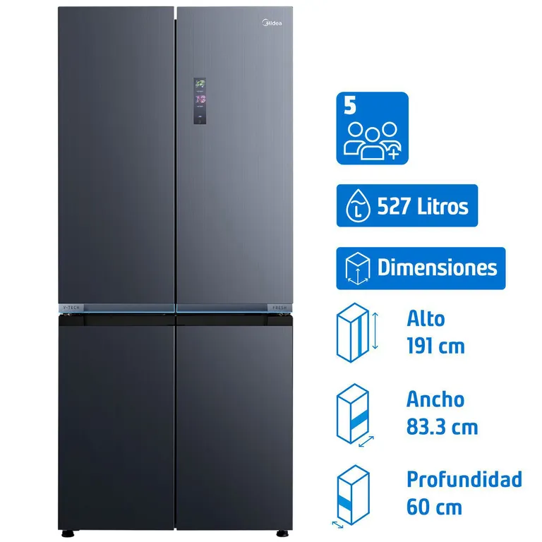 Refrigerador Perfect Fit Multidoor No Frost 527 Litros Inox MDRMD706BIE70