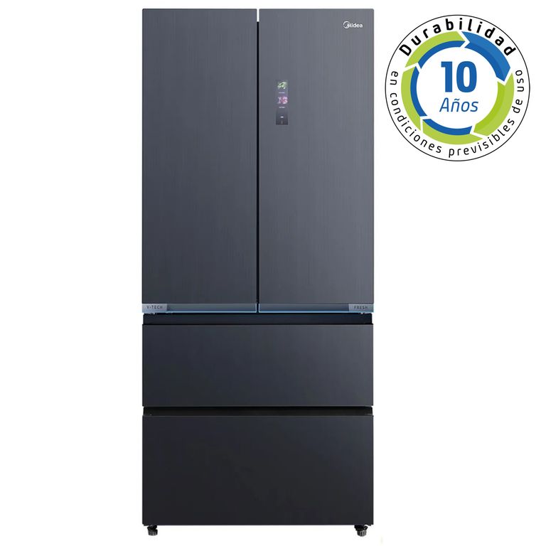 MIDEA Refrigerador French Door No Frost 526 Litros Inox MDRFD705BIE70