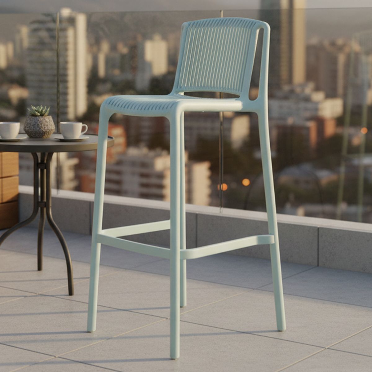 IDETEX - Pack 2 Sillas Verona Aqua 100x51x46 cm