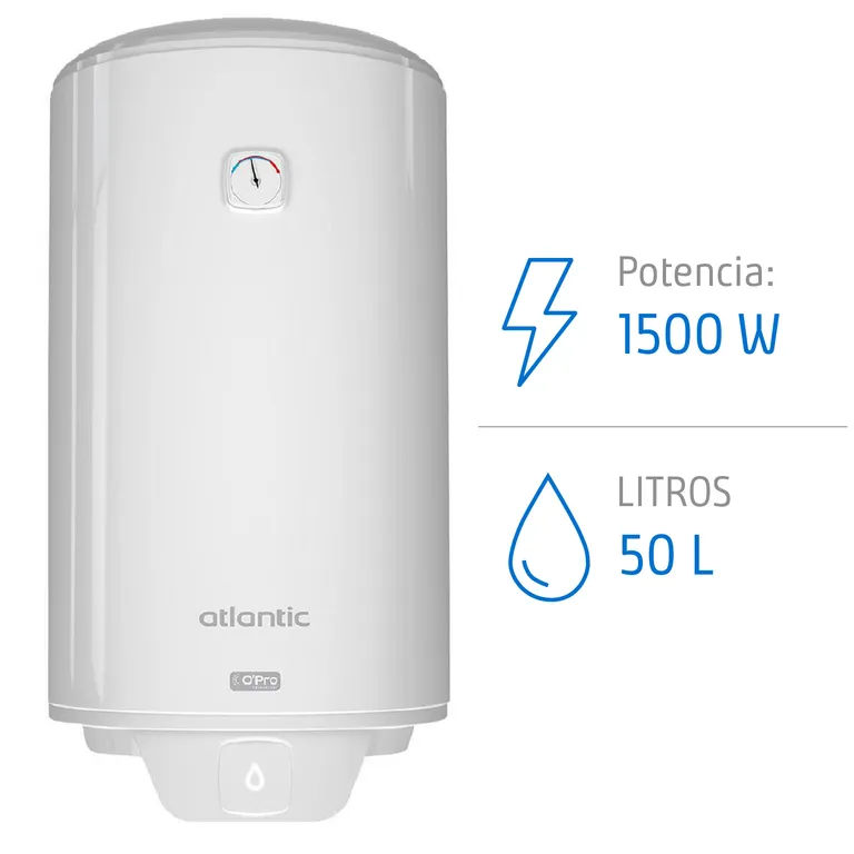 Termo Eléctrico 50 Litros 1500 W de Muro