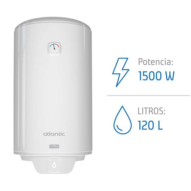 Termo Eléctrico 120 Litros 1500 W de Muro
