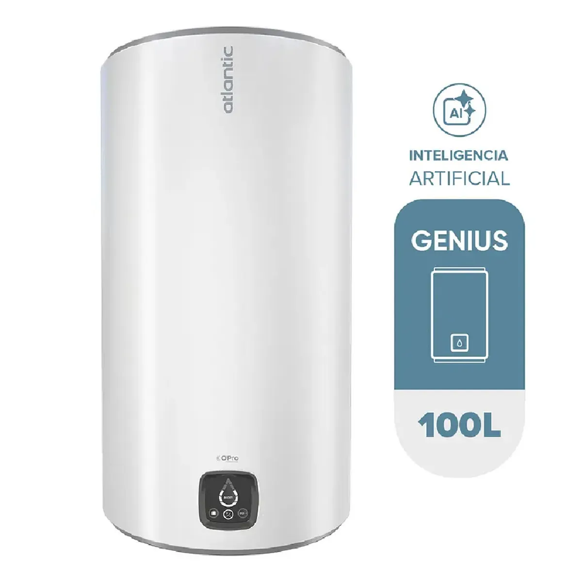 ATLANTIC - Termo Eléctrico 100 Litros 1500 W de Muro