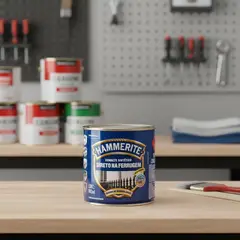 HAMMERITE - Esmalte Directo sobre Óxido Anticorrosivo Hidrorepelente Tarro 0.8 l Brillante Plata