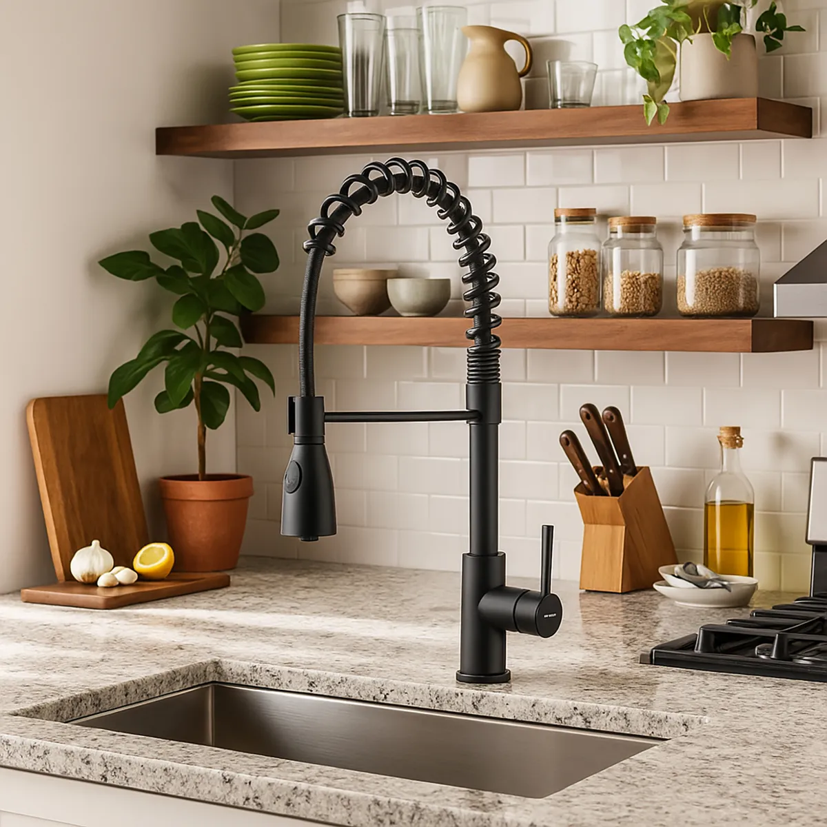 FDV - Monomando Grifería Top Pro 4 Negro