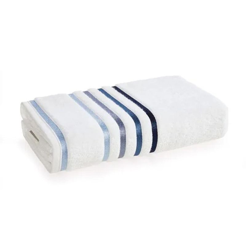 KARSTEN - Toalla de Mano  500 gr Algodón 48x80 cm Blanco/Azul