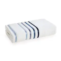 KARSTEN - Toalla de Mano 500 gr Algodón 48x80 cm Blanco/Azul