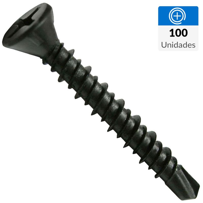 MAMUT - Tornillo Autoperforante Cabeza Phillips Fibrocemento 1-1/4 " 3.9 mm 100 Unidades