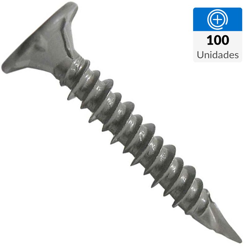 MAMUT - Tornillo Autoperforante Cabeza Phillips Fibrocemento 1-3/4 " 4.85 mm 100 Unidades