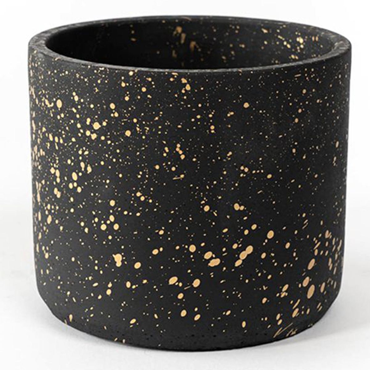 GENERICO - Macetero Voquis de Cemento 14x12 Negro