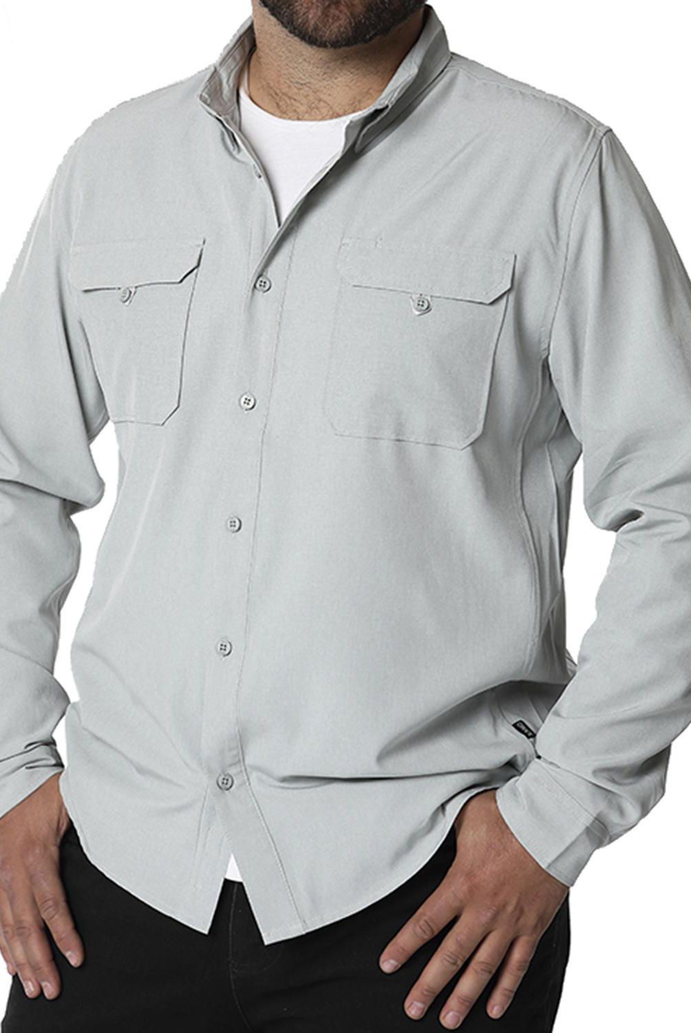 ORYX - Camisa con Protección UV Hombre Serengueti Gris Talla XG