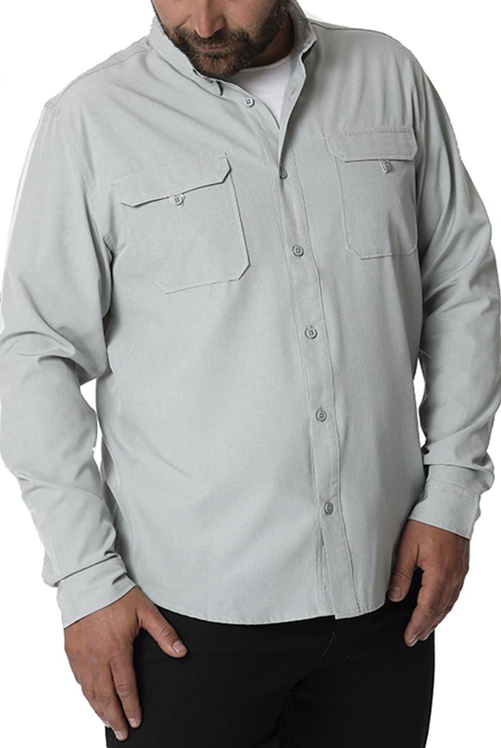 ORYX - Camisa con Protección UV Hombre Serengueti Gris Talla XG