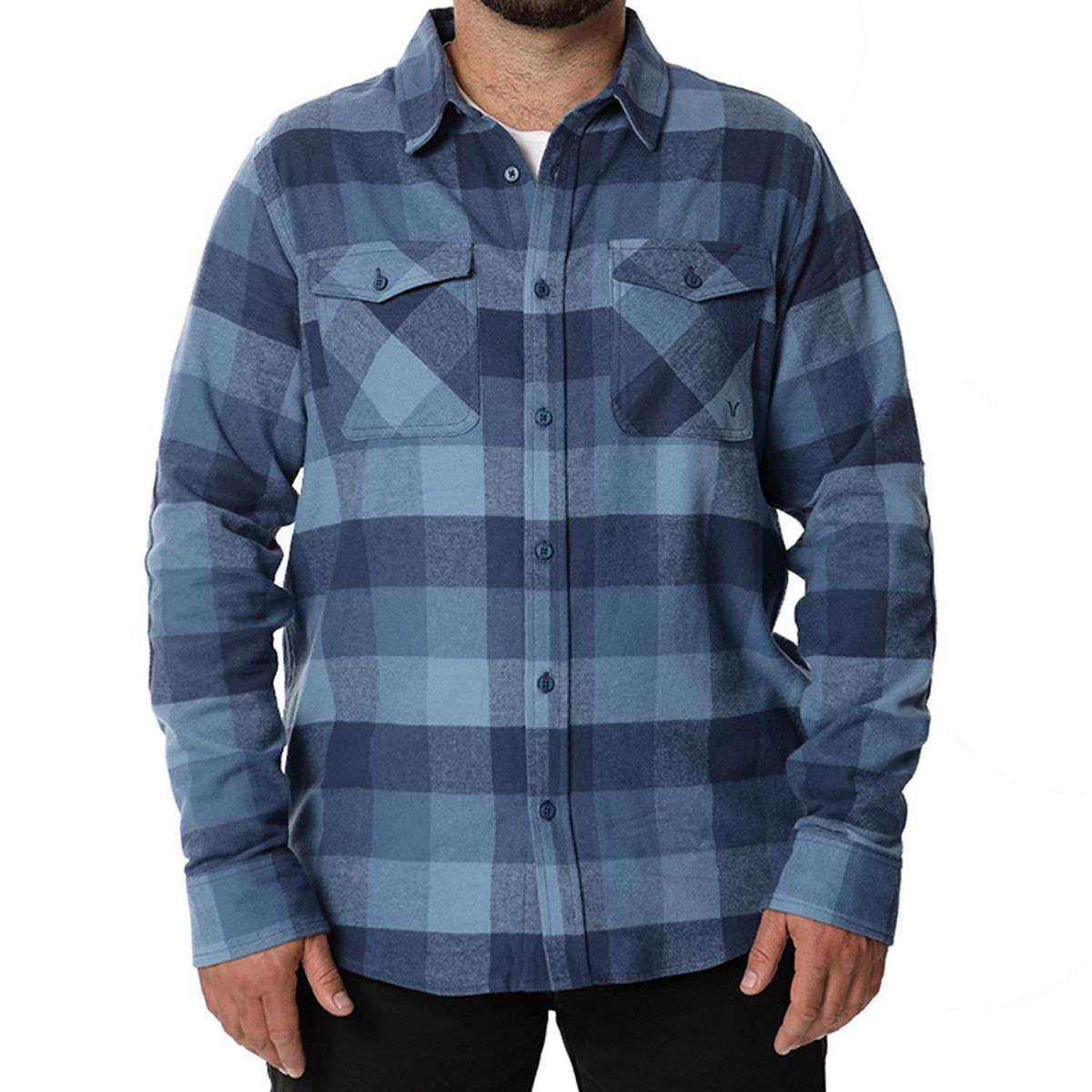 ORYX - Camisa Franela Hombre Yoho Azul Talla M