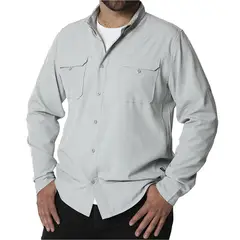 ORYX - Camisa con Protección UV Hombre Serengueti Gris Talla S
