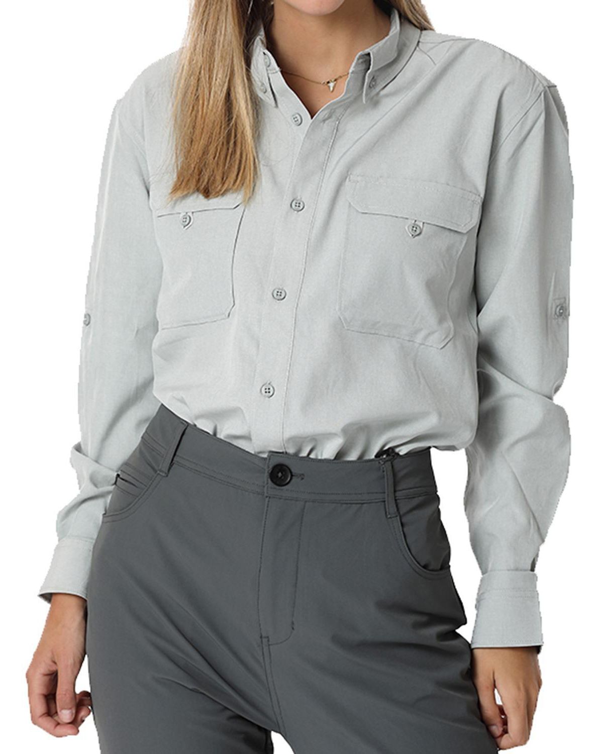 Camisa con Protección UV Mujer Serengueti Beige Talla L Sodimac