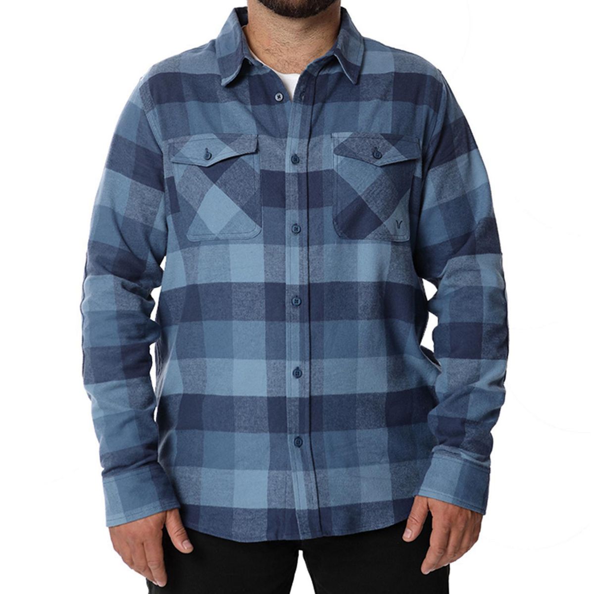 ORYX - Camisa Franela Hombre Yoho Azul Talla S