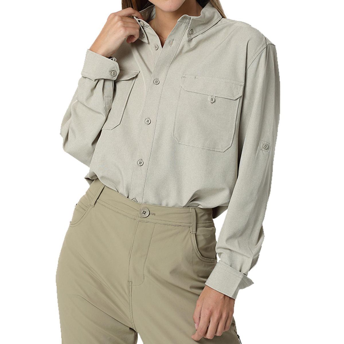 ORYX - Camisa con Protección UV Mujer Serengueti Beige Talla L
