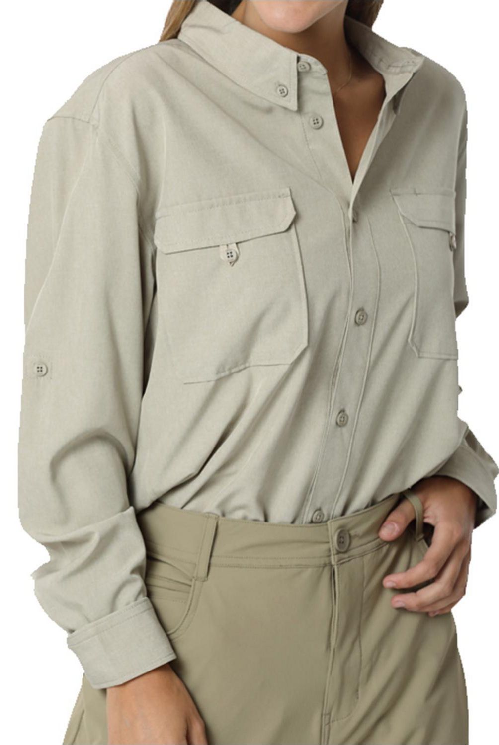 ORYX - Camisa con Protección UV Mujer Serengueti Beige Talla L