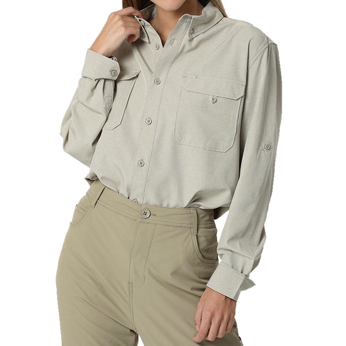 ORYX - Camisa con Protección UV Mujer Serengueti Beige Talla S