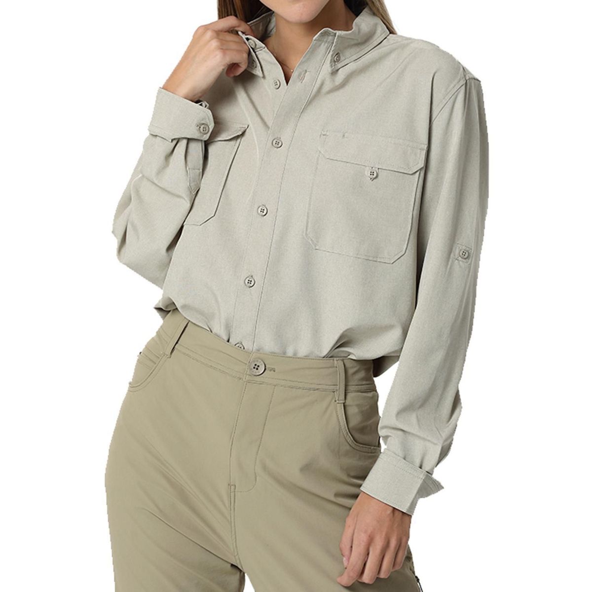 ORYX - Camisa con Protección UV Mujer Serengueti Beige Talla M