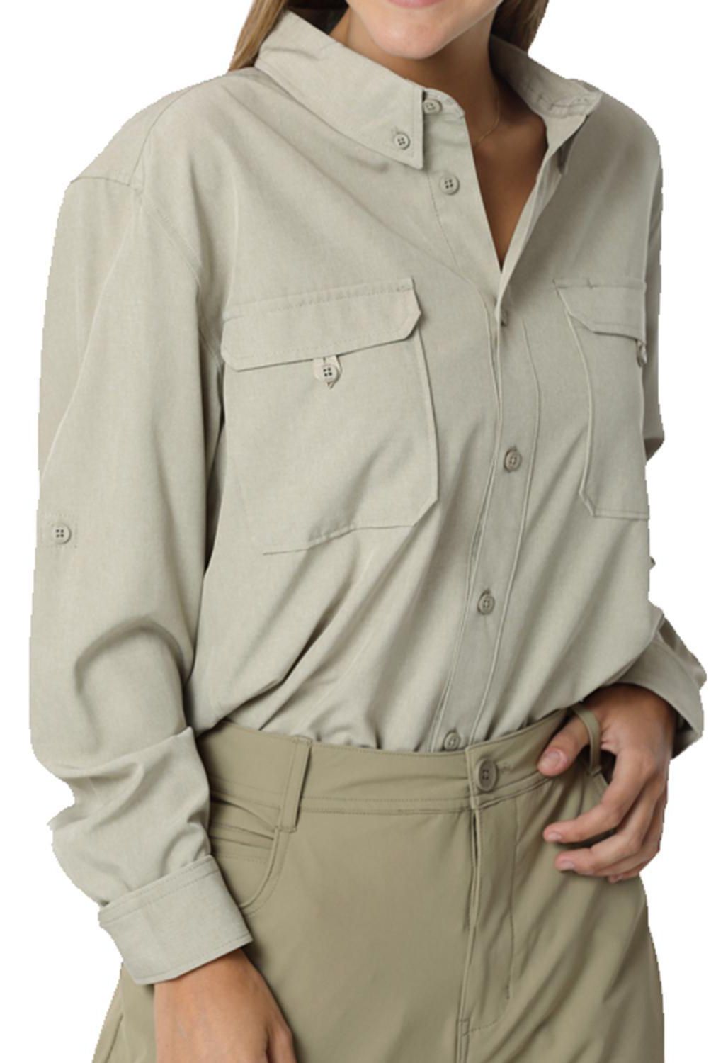 ORYX - Camisa con Protección UV Mujer Serengueti Beige Talla M