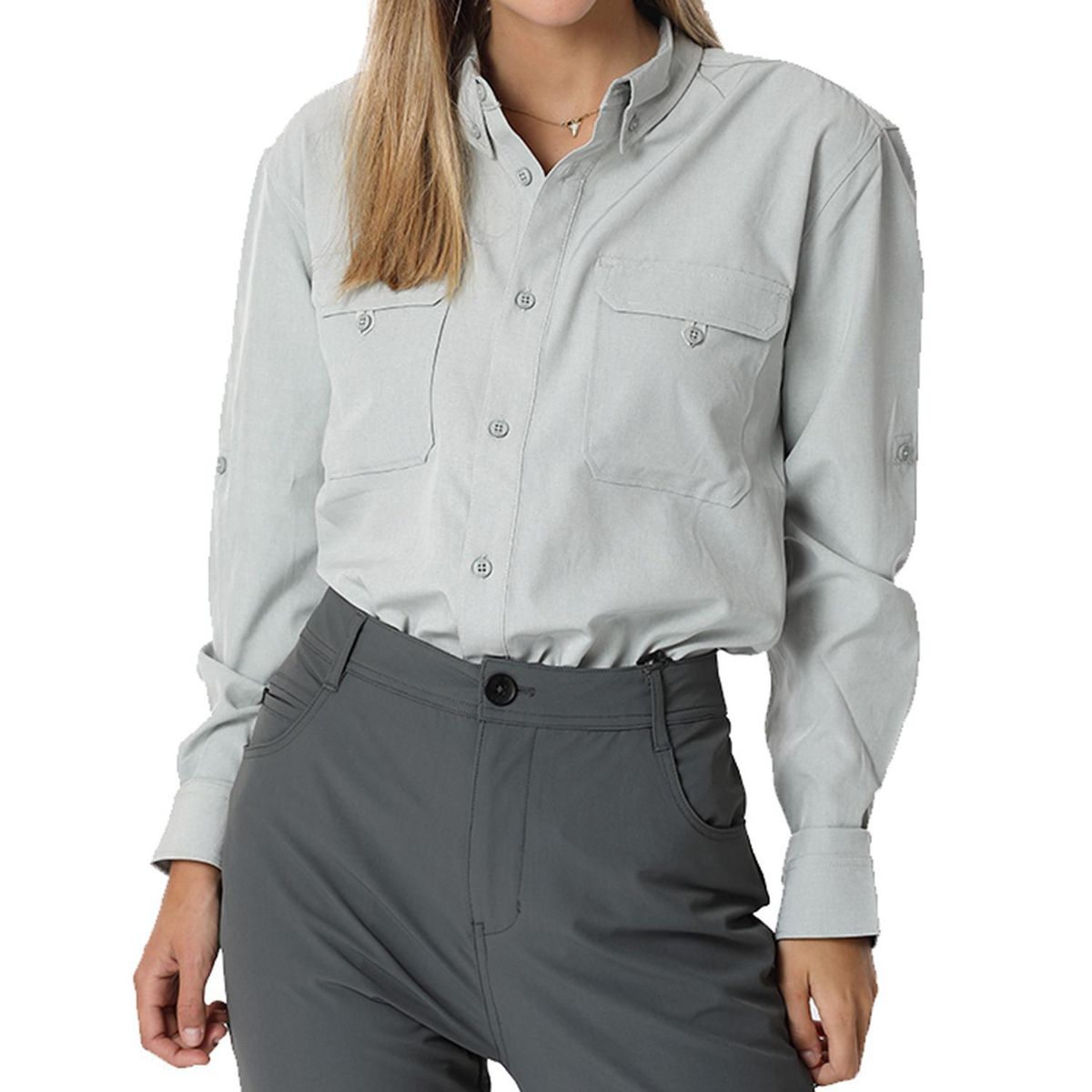 ORYX - Camisa con Protección UV Mujer Serengueti Gris Talla XL