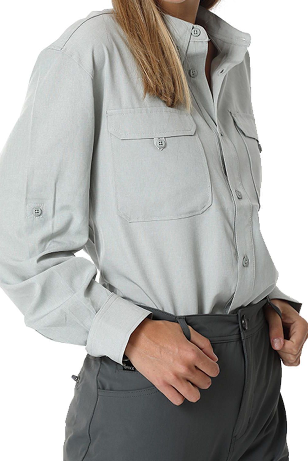 ORYX - Camisa con Protección UV Mujer Serengueti Gris Talla XL