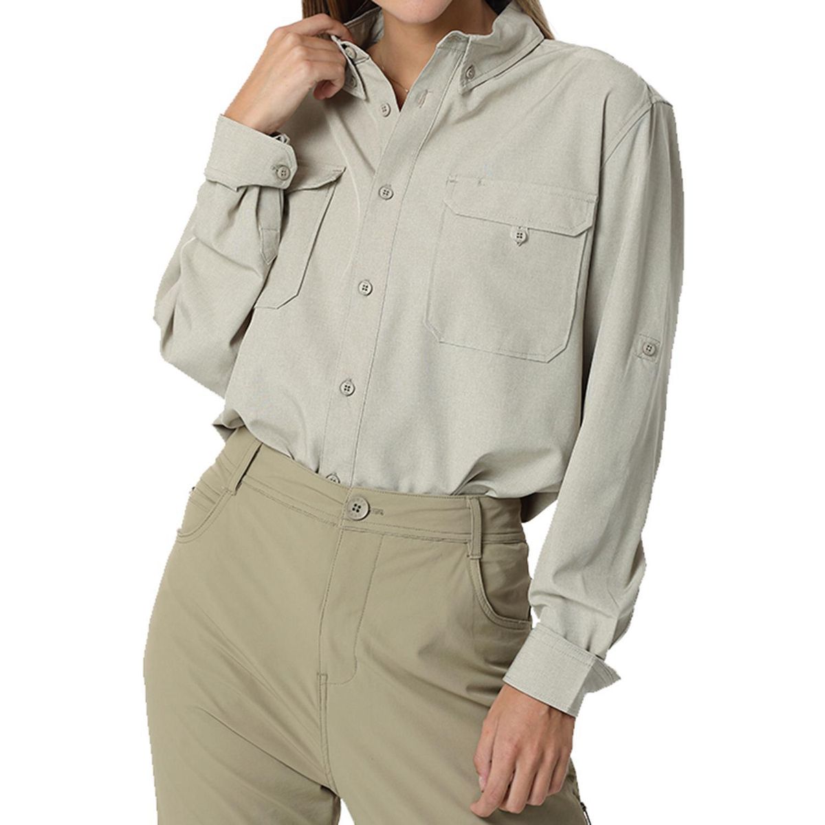 ORYX - Camisa con Protección UV Mujer Serengueti Beige Talla XL