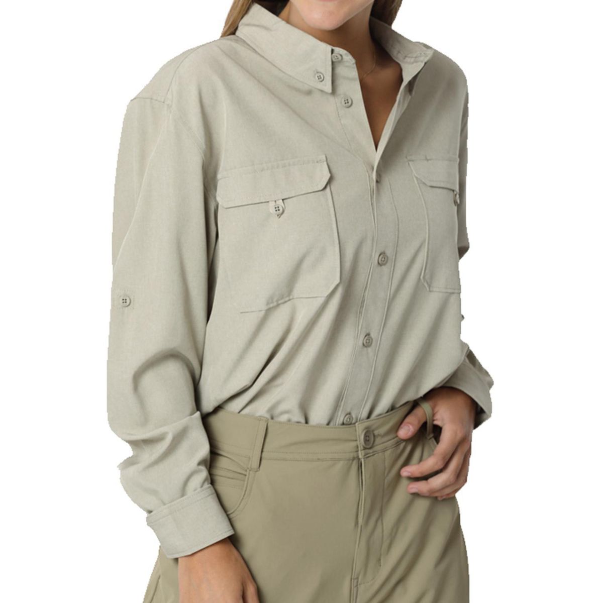 ORYX - Camisa con Protección UV Mujer Serengueti Beige Talla XL