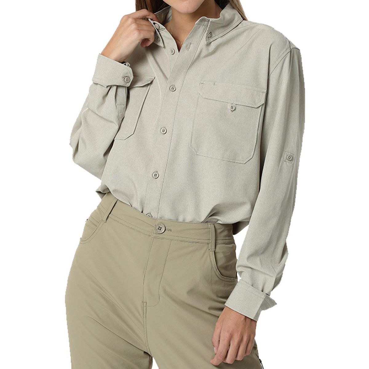 ORYX - Camisa con Protección UV Mujer Serengueti Beige Talla XS