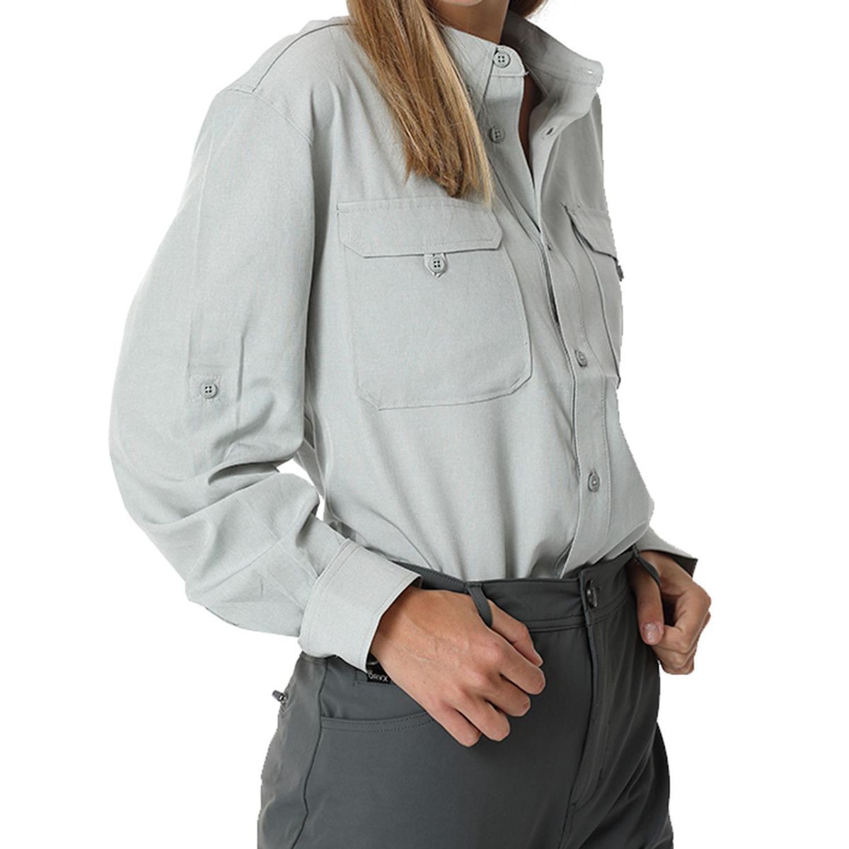 Camisa con Protección UV Mujer Serengueti Gris Talla XS, marca ORYX - Foto 2