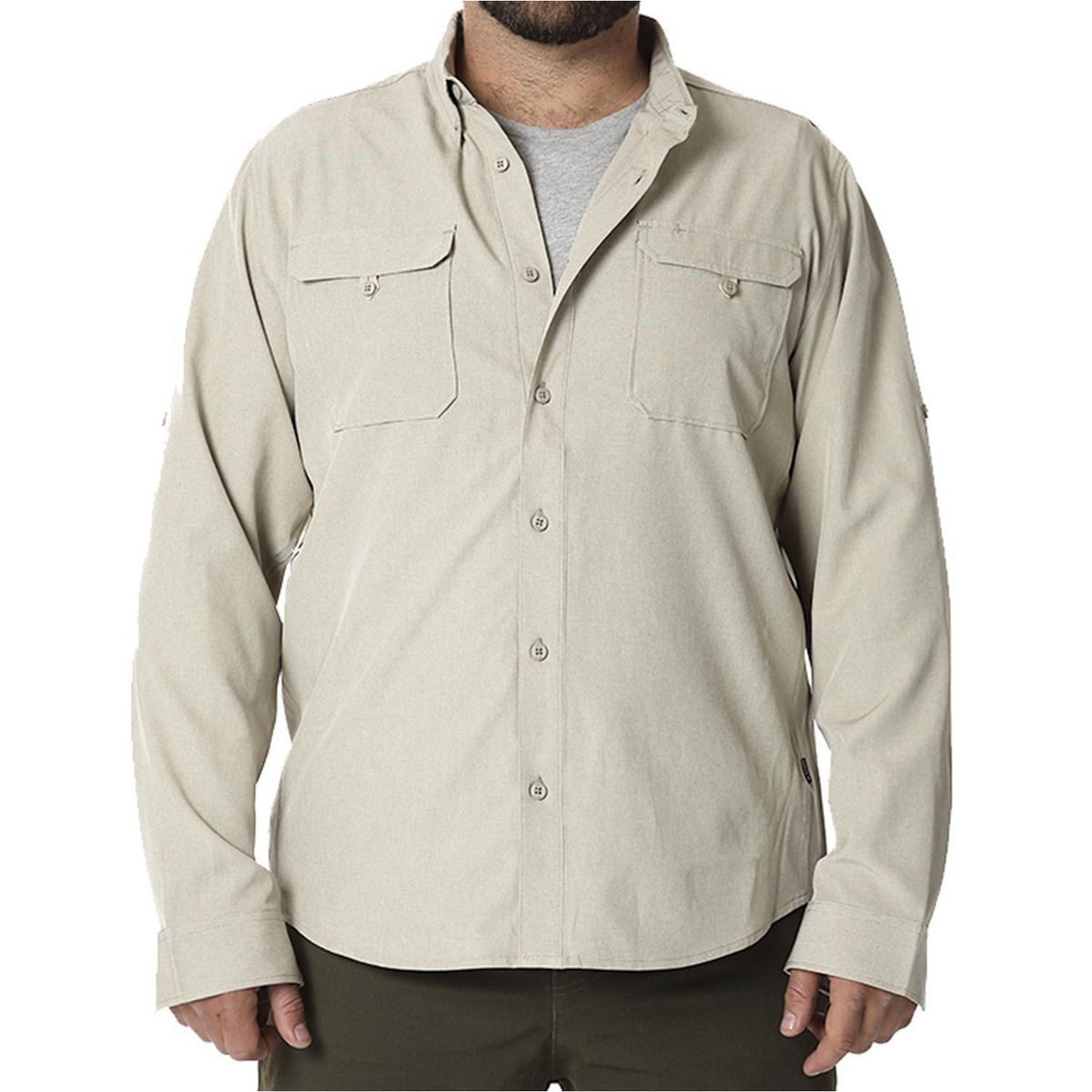 ORYX - Camisa con Protección UV Hombre Serengueti Beige Talla S