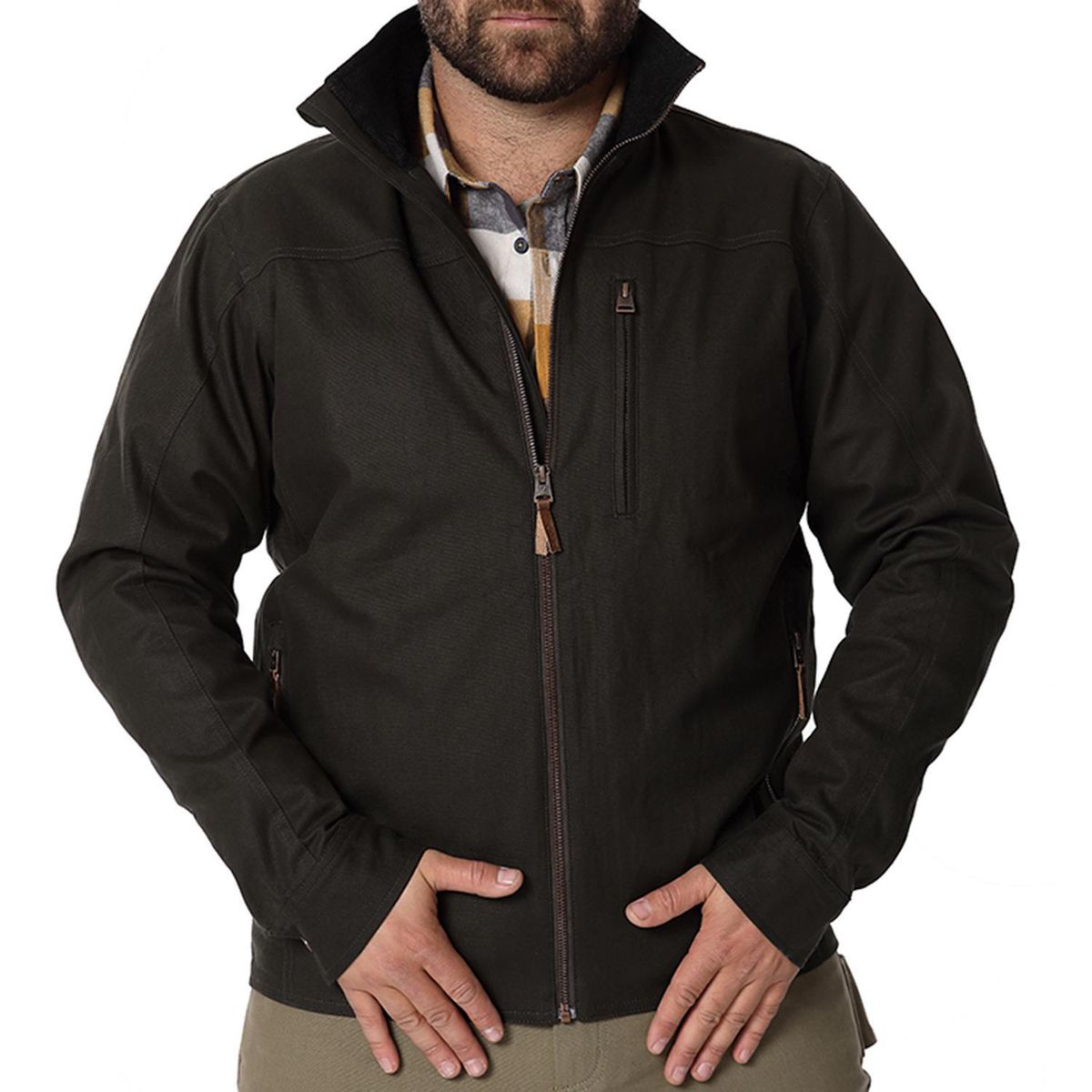 ORYX - Chaqueta Térmica de Algodón Hombre Karoo Café L