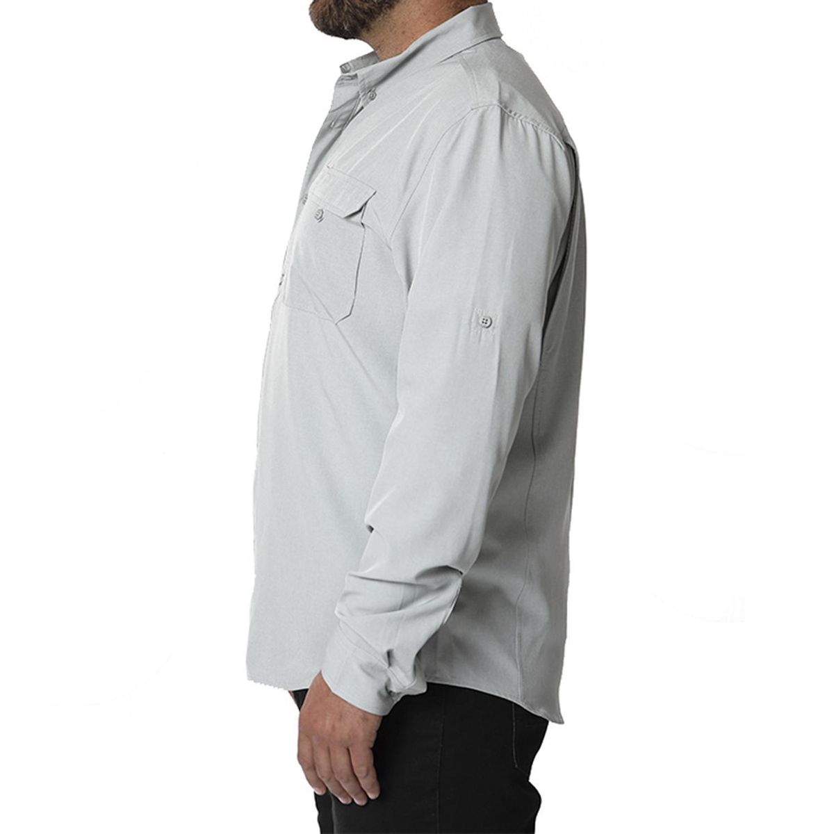 ORYX - Camisa con Protección UV Hombre Serengueti Gris Talla M