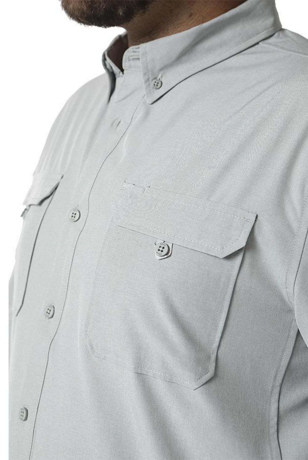 ORYX - Camisa con Protección UV Hombre Serengueti Gris Talla M