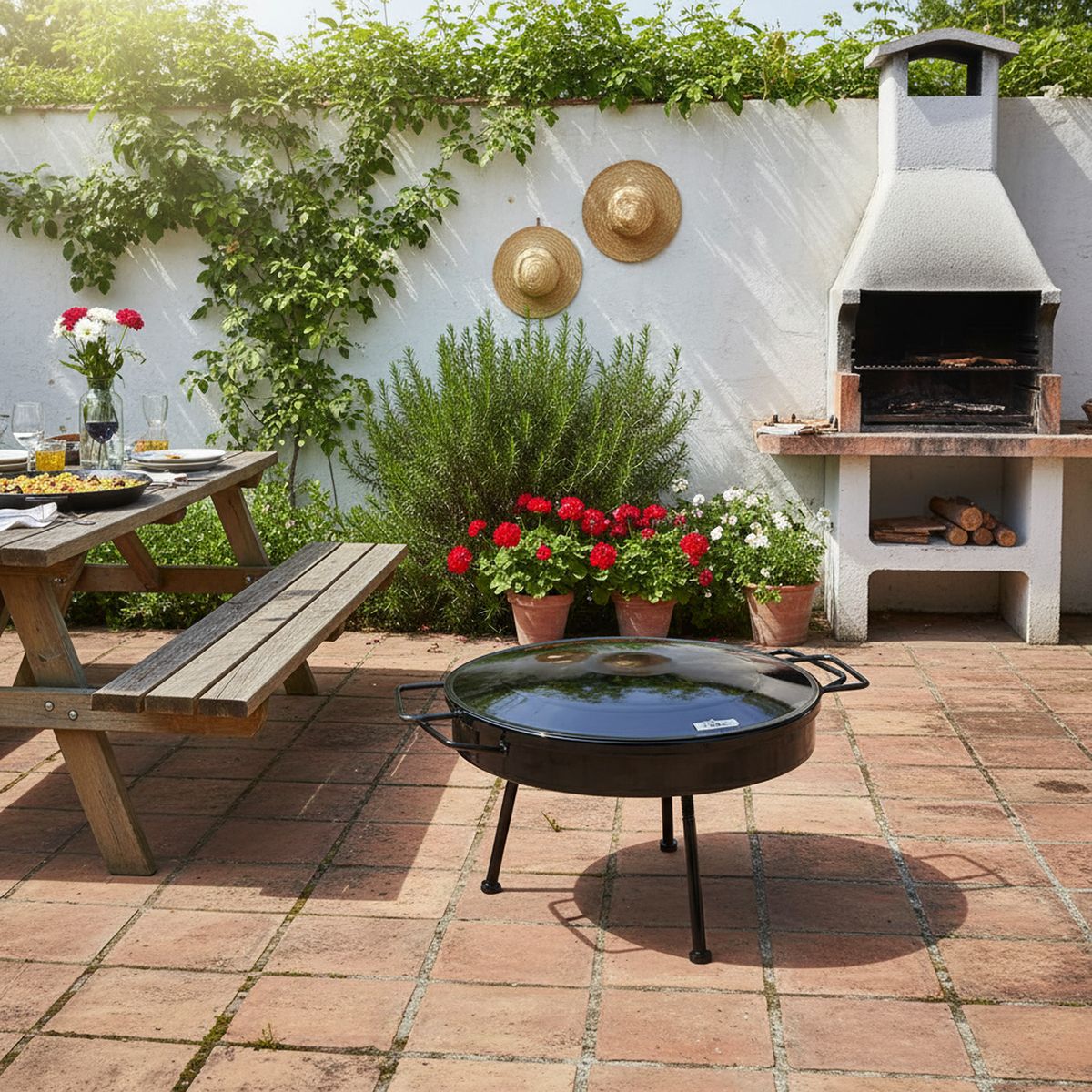 ÑUKE - Disco de Asado con Tapa Metal