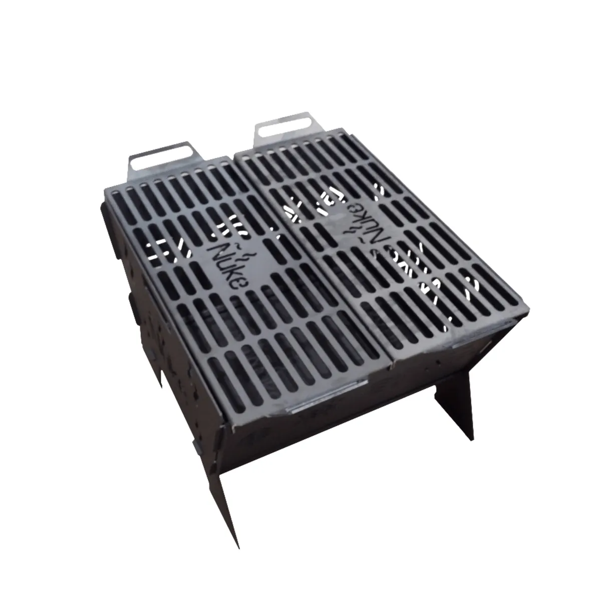 ÑUKE - Fogón Huapi 50 con Parrilla a Leña Metal Negro