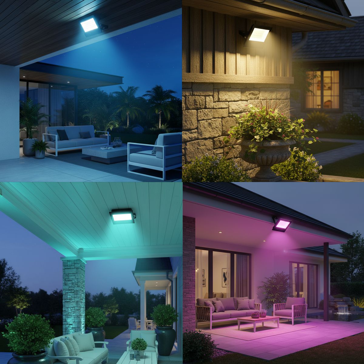 HALUX - Reflector Led 30 W IP 65 Luz RGB