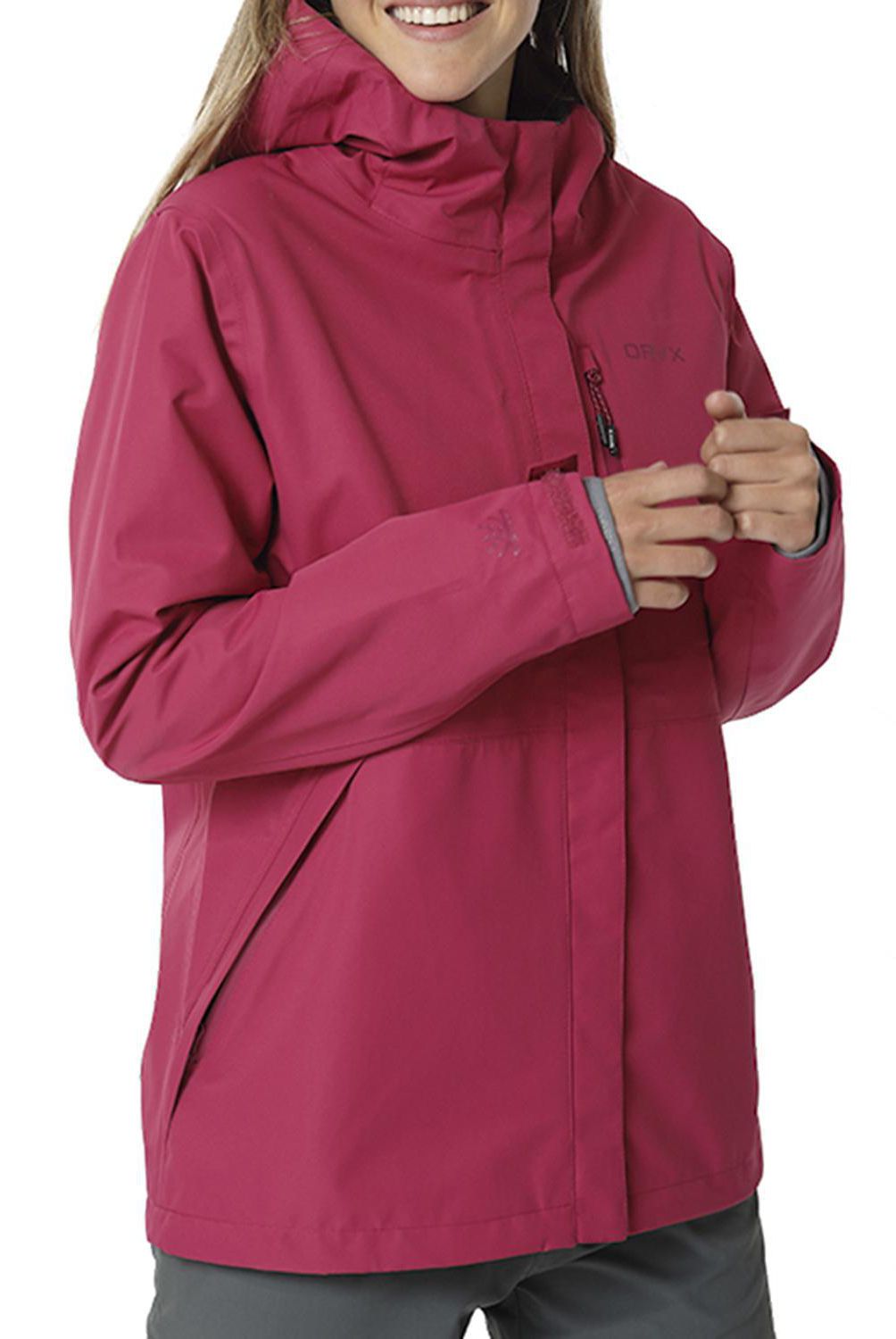 ORYX - Impermeable Waterproof Mujer Jasper Burdeo XL