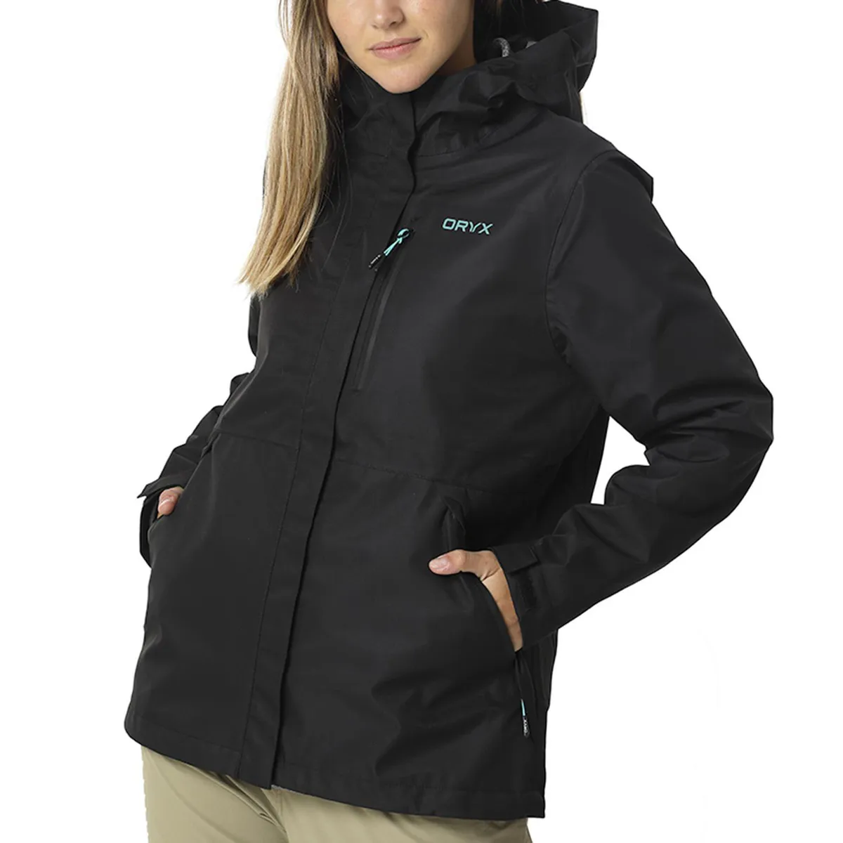ORYX - Impermeable Waterproof Mujer Jasper Negro XG
