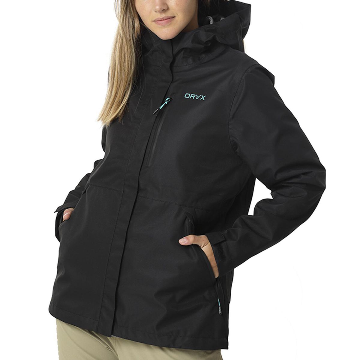 ORYX - Impermeable Waterproof Mujer Jasper Negro XL